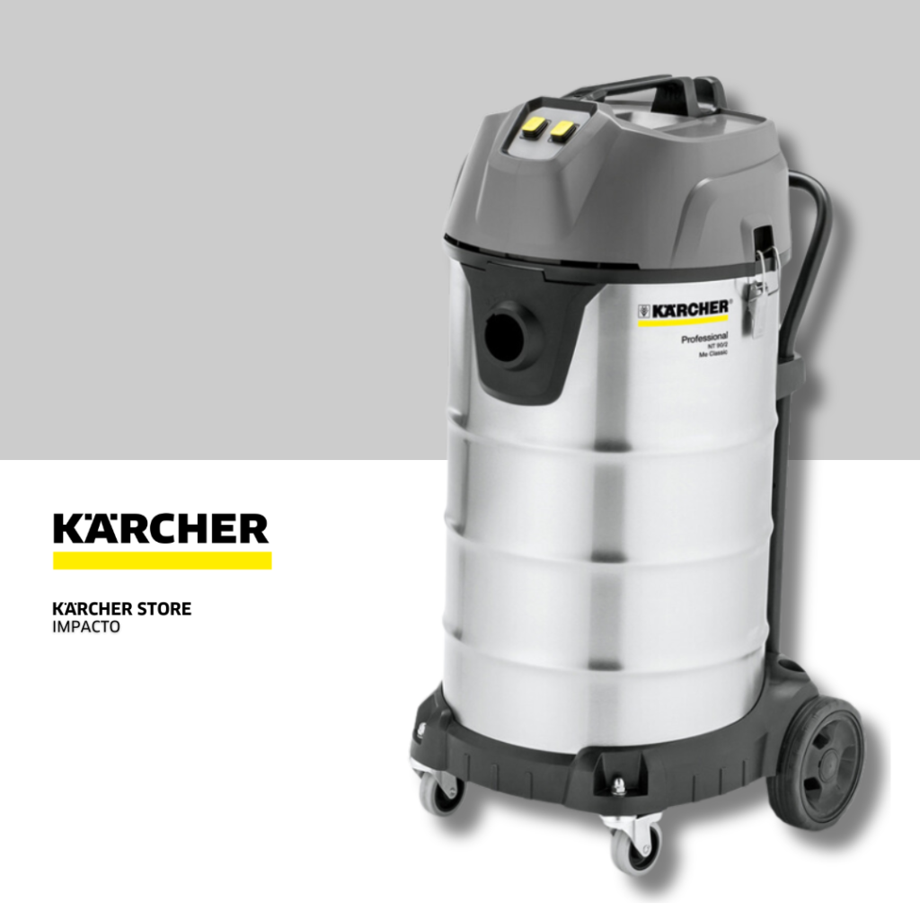 ASPIRADOR DE PÓ E ÁGUA KARCHER NT 90/2 INOX ANTI-ESTÁTICO - 220V